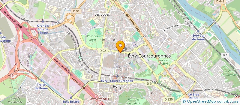 localisation de l'entreprise F.M.C.G.C SARL à EVRY-COURCOURONNES