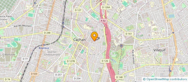 localisation de l'entreprise F.M.C.M.  CACHAN