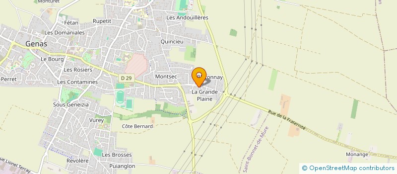 localisation de l'entreprise F.M.C.S.G  GENAS