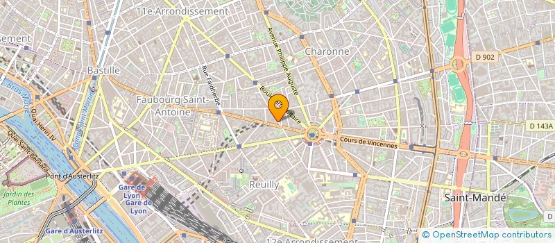 localisation de l'entreprise F M C SARL à PARIS