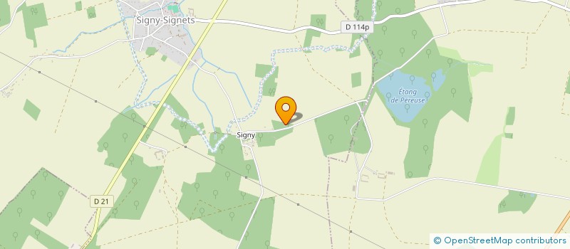 localisation de l'entreprise F.M.D.P.  SIGNY-SIGNETS