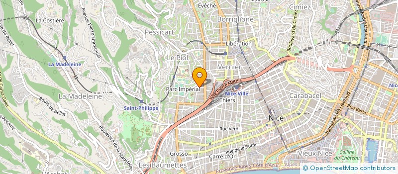 localisation de l'entreprise F & M DIFFUSION à NICE