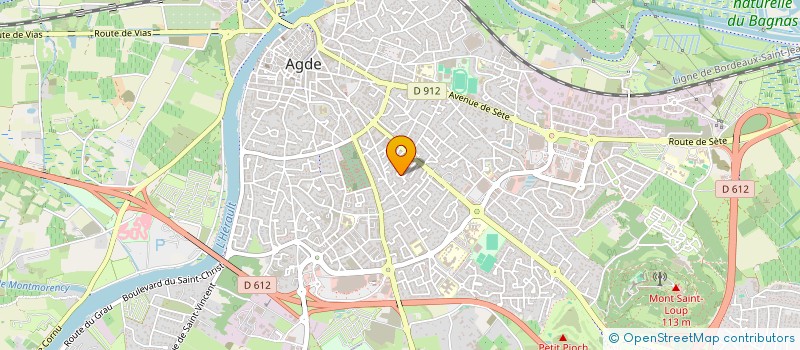 localisation de l'entreprise F&M DOMAINES  AGDE