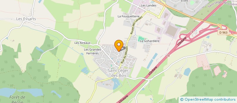 localisation de l'entreprise F.M.G  LA POSSONNIERE