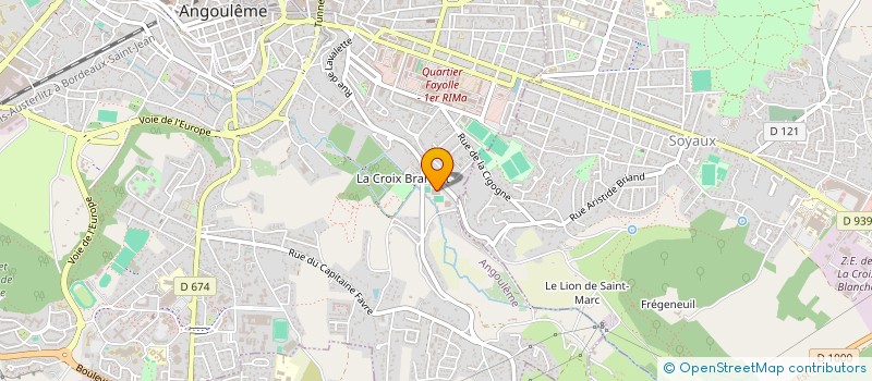 localisation de l'entreprise F M G CONSTRUCTION à ANGOULEME