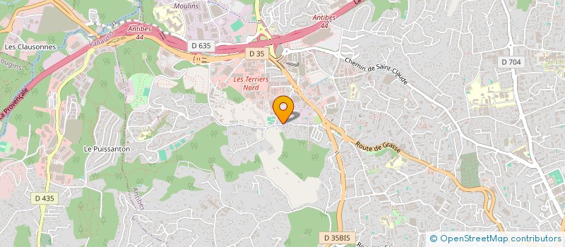 localisation de l'entreprise F M GESTION  ANTIBES