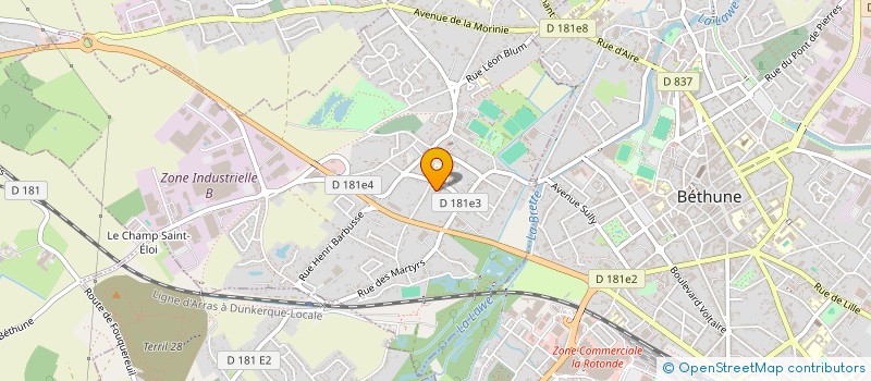 localisation de l'entreprise F.M.H. LABEUVRIERE  ANNEZIN