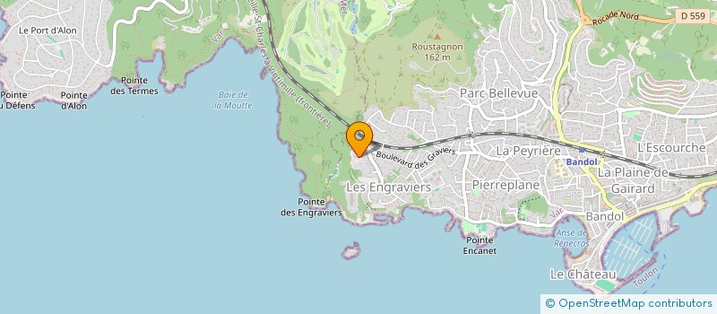 localisation de l'entreprise F.M. HAIR  BANDOL