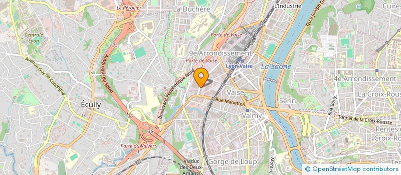 localisation de l'entreprise F & M IMMOINVEST  LYON