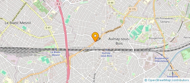 localisation de l'entreprise F M INSTALLATION à AULNAY-SOUS-BOIS