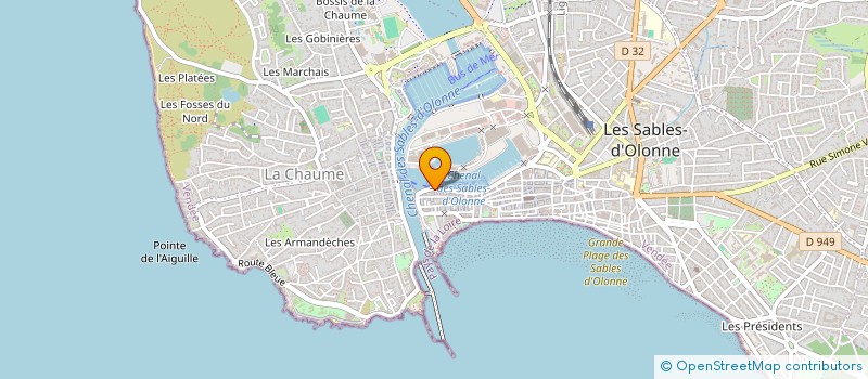 localisation de l'entreprise F.M.P. à LES SABLES D'OLONNE