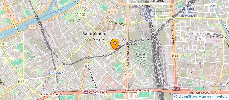 localisation de l'entreprise F.M.P à SAINT-OUEN-SUR-SEINE