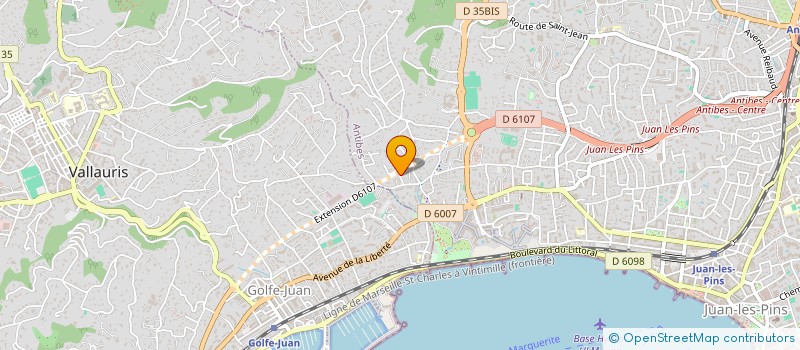 localisation de l'entreprise F.M.P.E à ANTIBES
