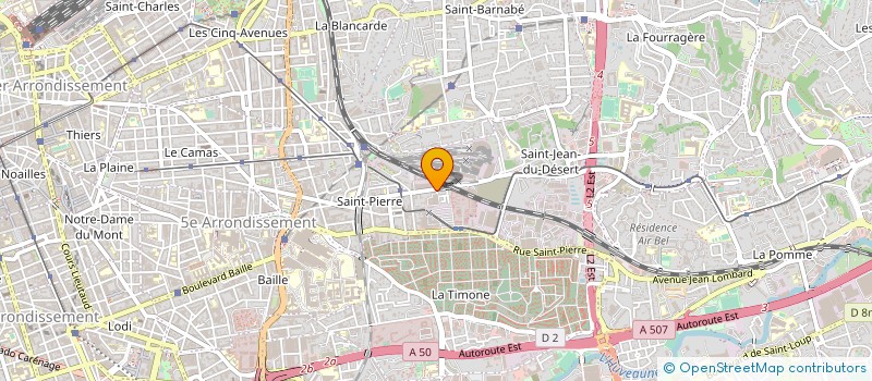 localisation de l'entreprise F.M.P. FABRICANT MENUISERIE PVC à MARSEILLE