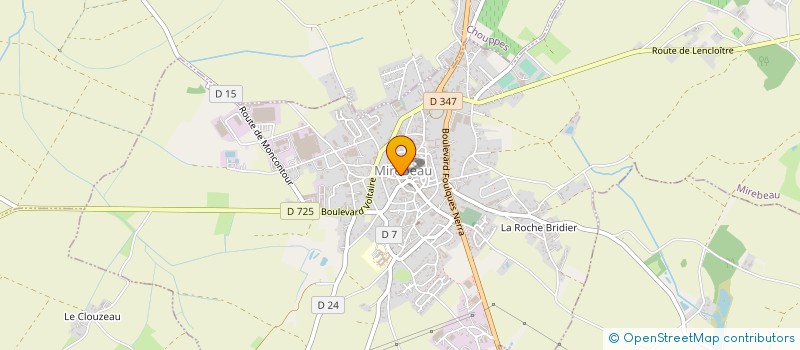 localisation de l'entreprise F M POISSON à MIREBEAU