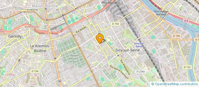 localisation de l'entreprise F.M.R à IVRY-SUR-SEINE