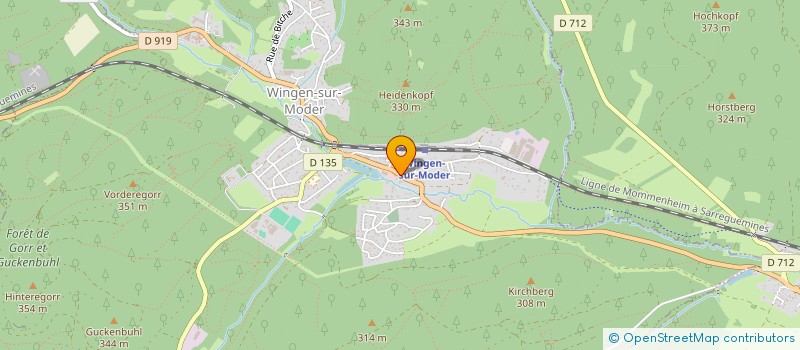 localisation de l'entreprise F.M.R.  LA PETITE-PIERRE