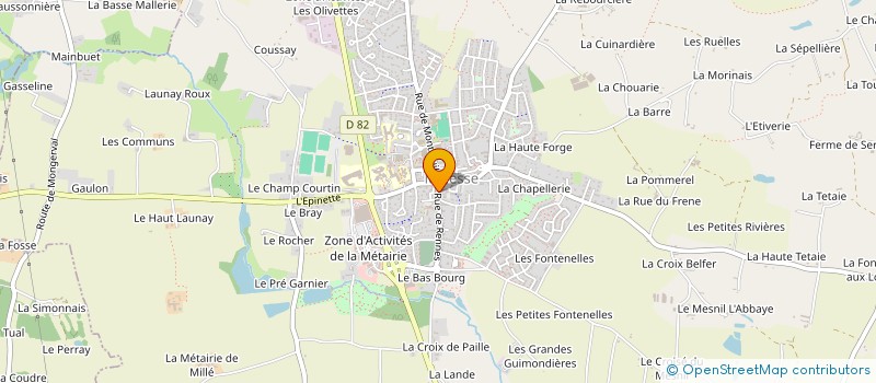 localisation de l'entreprise F.M.R à LA MEZIERE
