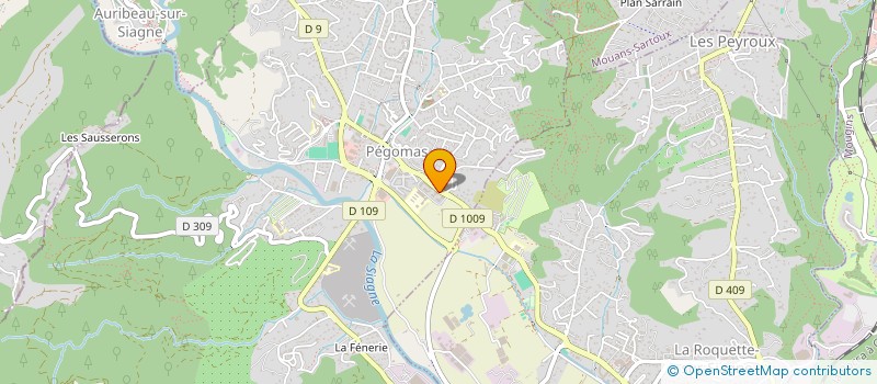 localisation de l'entreprise F.M.S.R. DESIGN  PEGOMAS