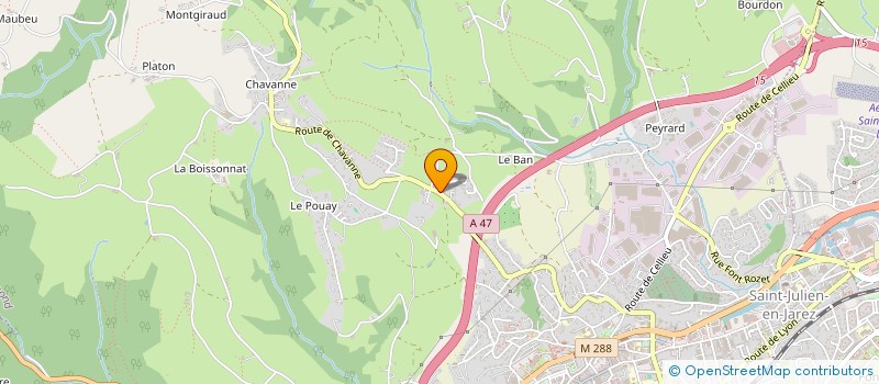 localisation de l'entreprise F M T à SAINT-CHAMOND