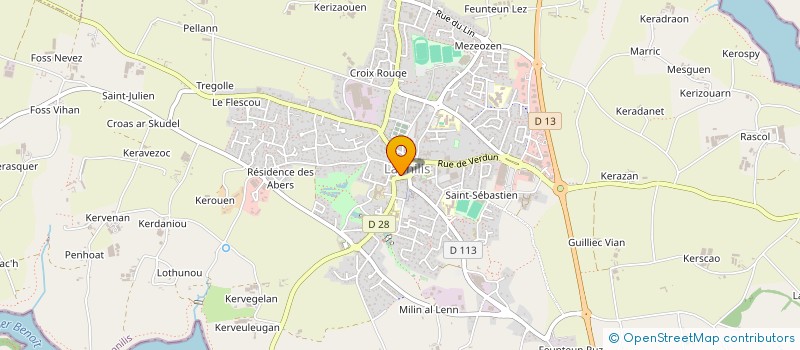 localisation de l'entreprise F.M.T  LANNILIS