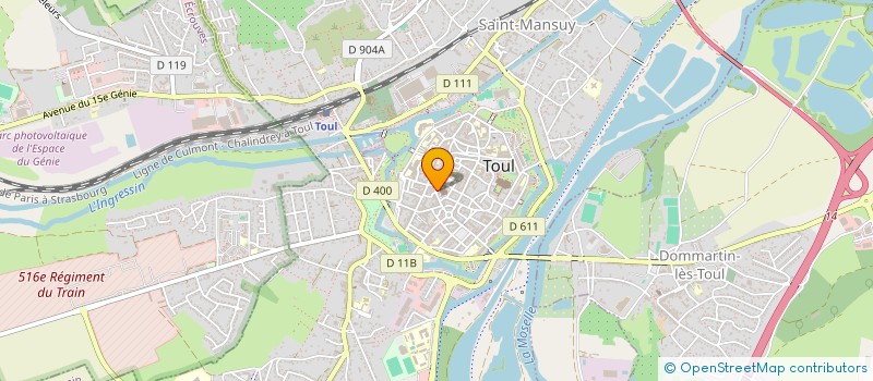 localisation de l'entreprise F.M.T  TOUL