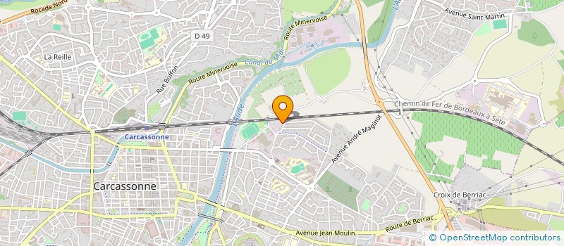 localisation de l'entreprise F.M.T.P  CARCASSONNE