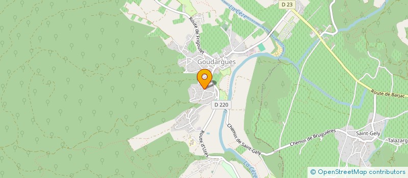 localisation de l'entreprise F. MAHLER DEBROUSSAILLAGE  GOUDARGUES