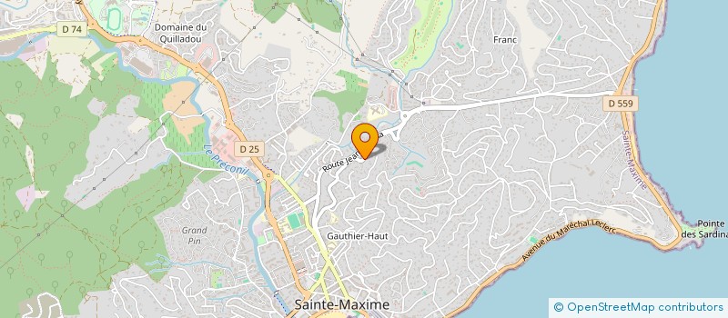 localisation de l'entreprise F MARTIN à SAINTE-MAXIME
