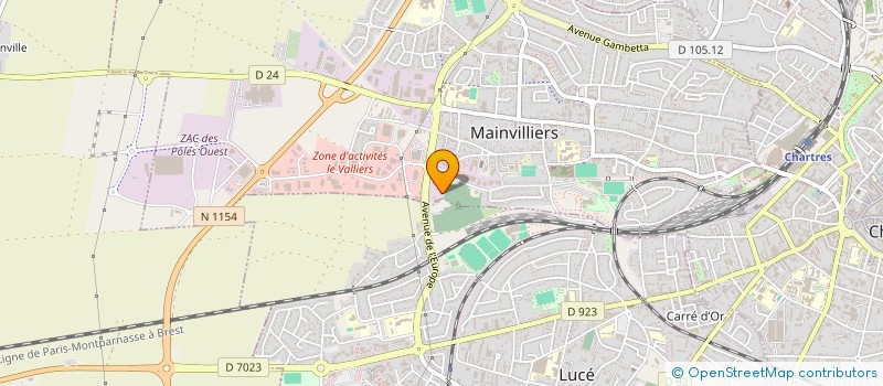 localisation de l'entreprise F-MATI à MAINVILLIERS
