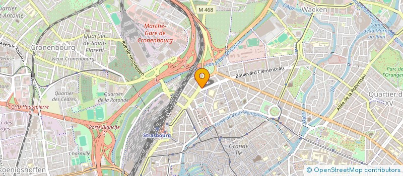 localisation de l'entreprise F-MED à STRASBOURG
