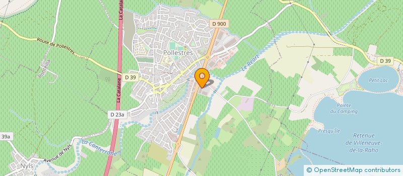 localisation de l'entreprise F MENUISERIES à POLLESTRES