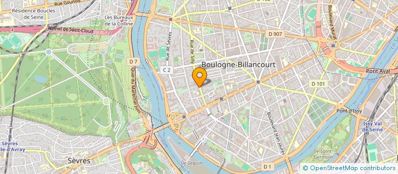 localisation de l'entreprise F. MIALON SARL à BOULOGNE-BILLANCOURT