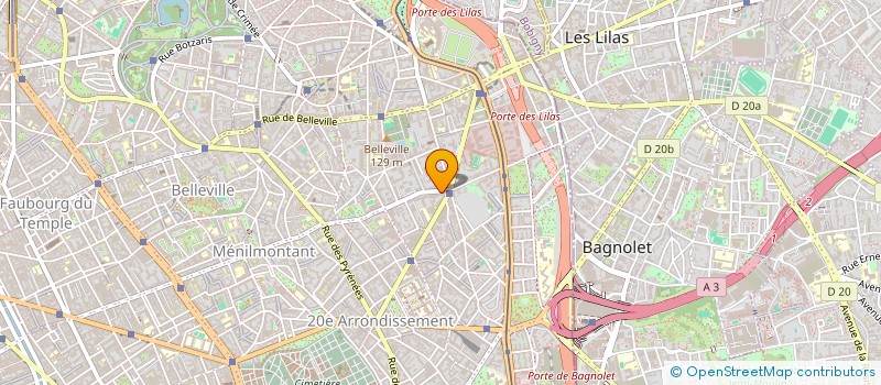 localisation de l'entreprise F.N.B.  PARIS