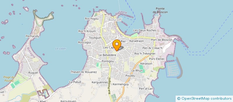 localisation de l'entreprise F.N.D. T.29  ROSCOFF