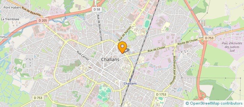 localisation de l'entreprise F N M à CHALLANS