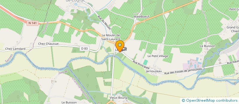 localisation de l'entreprise F & N PICOTIN à SAINT-LAURENT-DE-COGNAC