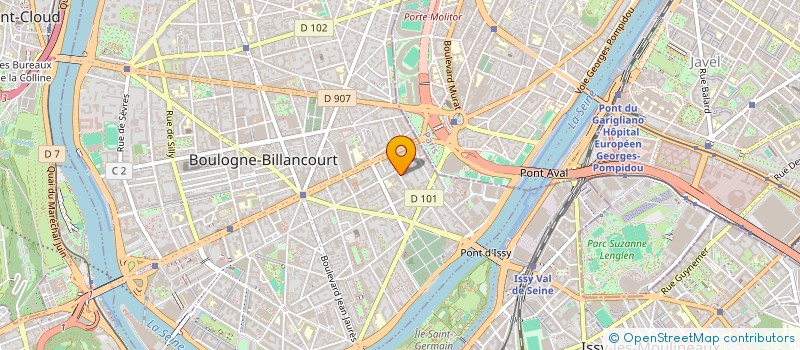 localisation de l'entreprise F.N.S. FAVRE NIA SOCIETY 1 à BOULOGNE-BILLANCOURT