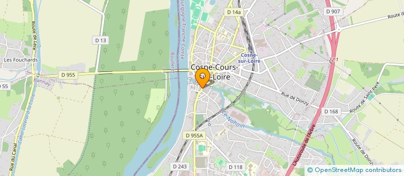 localisation de l'entreprise F N Z INDUSTRIES à COSNE-COURS-SUR-LOIRE