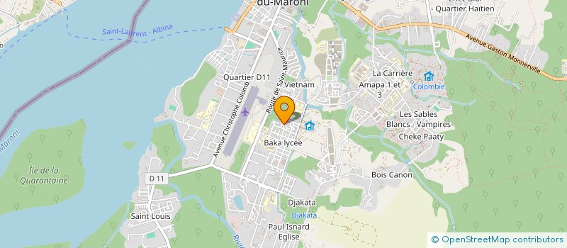 localisation de l'entreprise F&O FOOD à SAINT-LAURENT-DU-MARONI