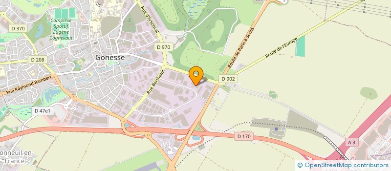 localisation de l'entreprise F.O.R.S.T à GONESSE