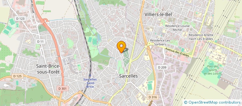 localisation de l'entreprise F.O.V.I. à SARCELLES