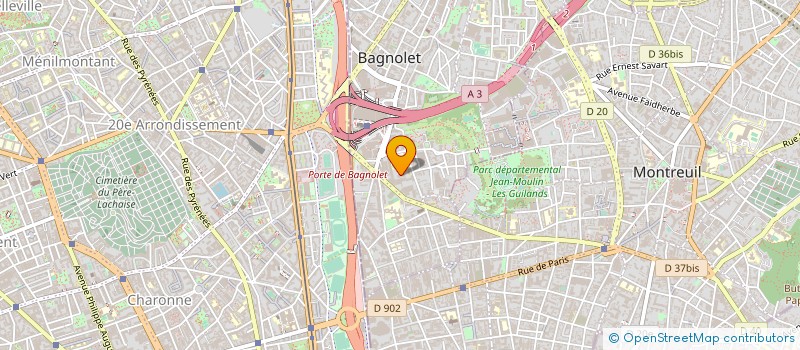 localisation de l'entreprise F-OBK'S CONSULTING à BAGNOLET