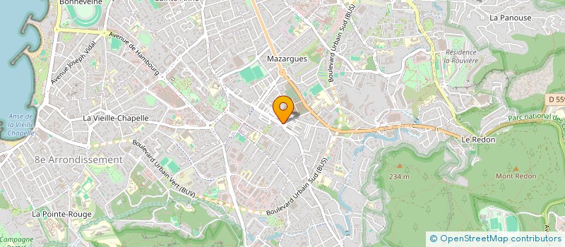 localisation de l'entreprise F.P à MARSEILLE