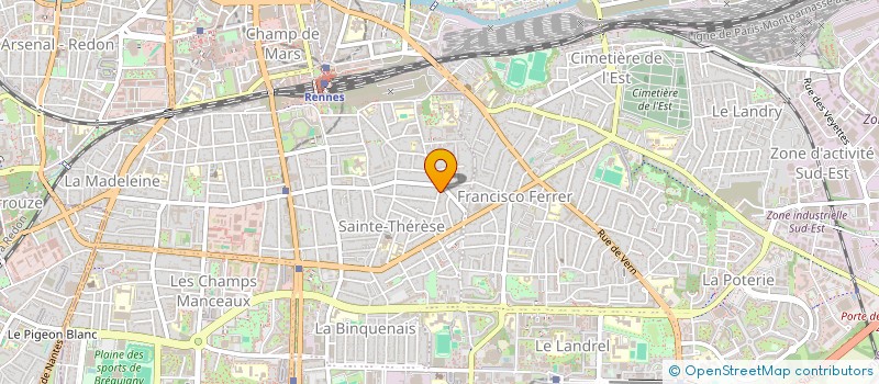 localisation de l'entreprise F + P  RENNES