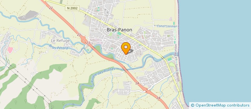 localisation de l'entreprise F.P.B.  BRAS-PANON