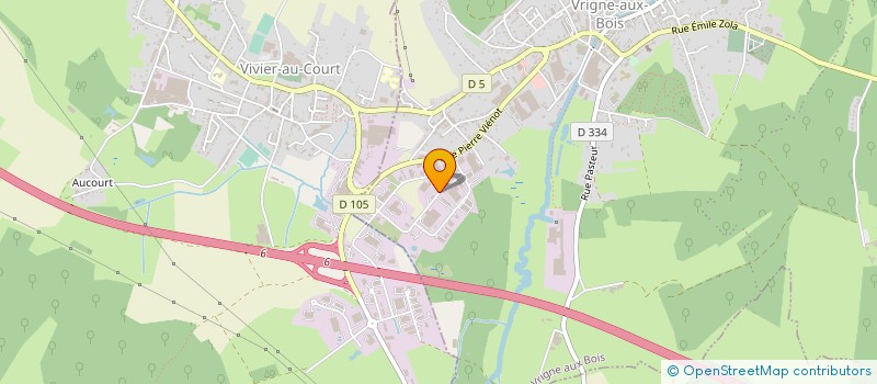 localisation de l'entreprise F P BATIMENT à VRIGNE AUX BOIS
