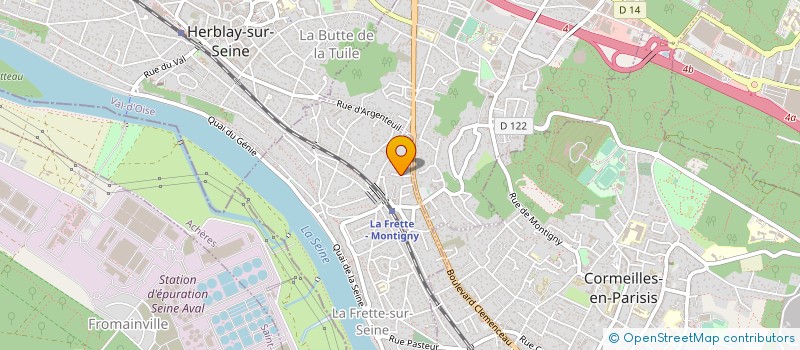 localisation de l'entreprise F P C à LA FRETTE-SUR-SEINE