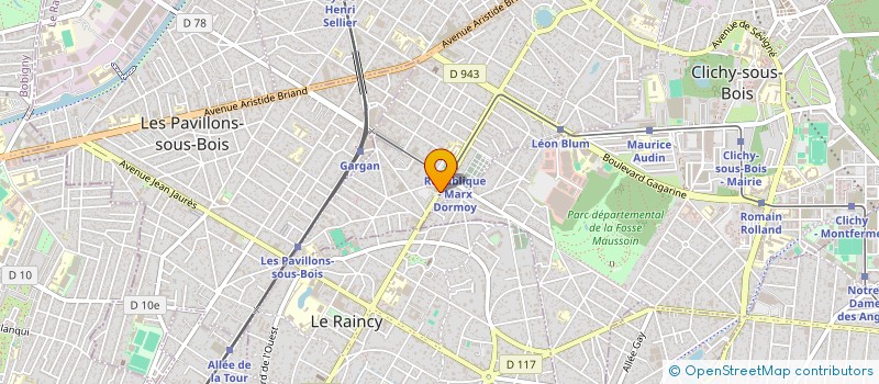 localisation de l'entreprise F P COIFFURES à LIVRY-GARGAN