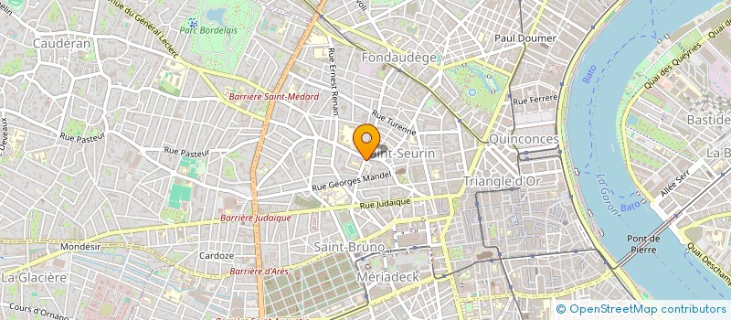 localisation de l'entreprise F.P COLOR  BORDEAUX